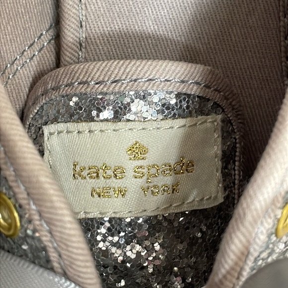 Keds X Kate Spade New York Champion Glitter Sneakers Silver Wedding 6 - Picture 13 of 16